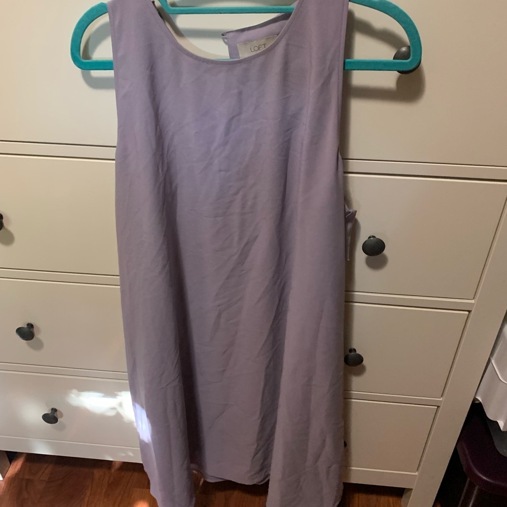 Loft Lavender Sleeveless Dress